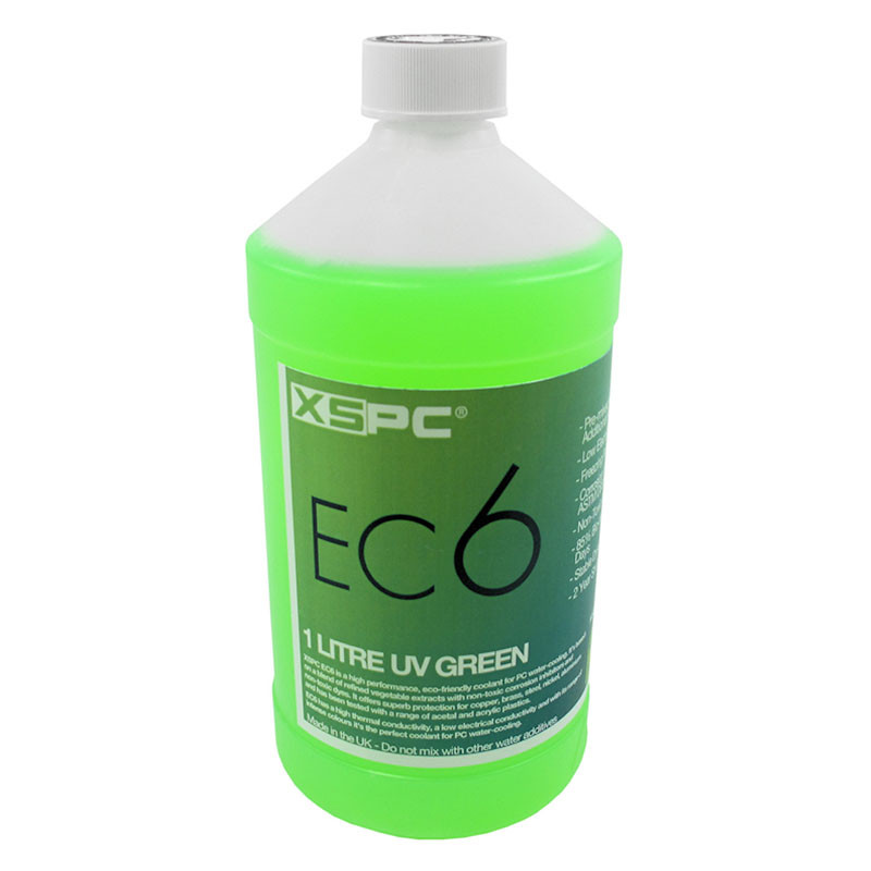 XSPC compatible EC6 Coolant, 1 Liter - UV grün