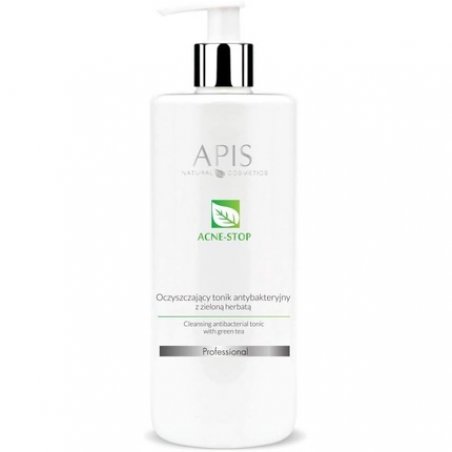 Apis Professional Acne Stop Cleansing Antibacterial Tonic with Green Tea 500ml
