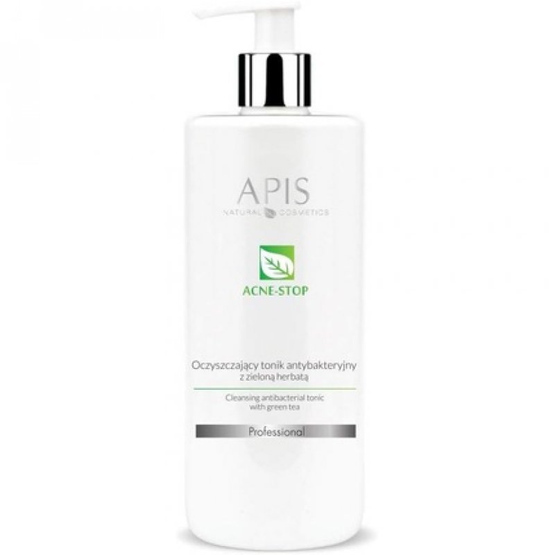 Apis Professional Acne Stop Cleansing Antibacterial Tonic with Green Tea 500ml