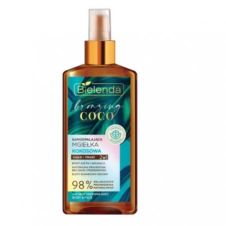 Bielenda Bronzing Coco 2in1 Self-Tanner Coconut Mist for Body and Face 15