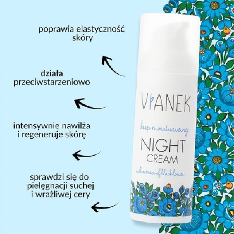 Vianek Intensely Moisturizing Face Night Cream 50ml