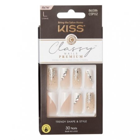 Kiss Classy Premium Nails Long Length 30 Count
