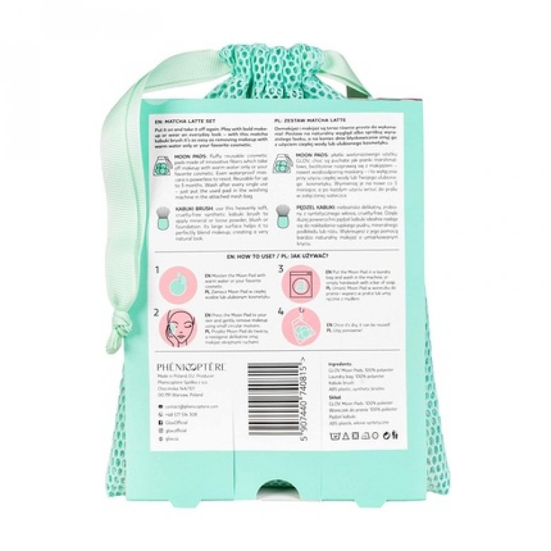 Washable Makeup Remover Pads with Kabuki Brush Gift Set