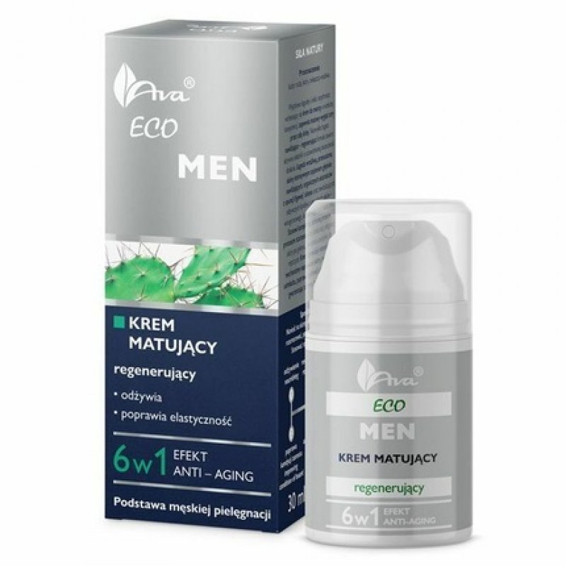 Ava Laboratorium Eco Men Mattifying Cream Regenerating 50ml Free Samples