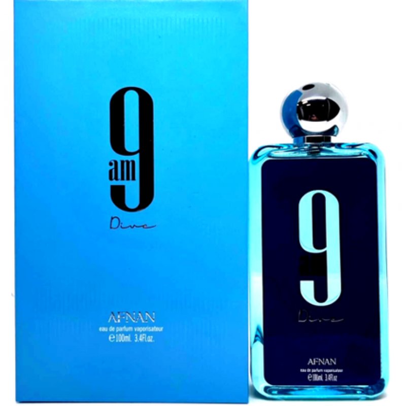 Afnan 9am Dive Eau de Parfum Spray Unisex 3.4oz 100ml Brand New Item