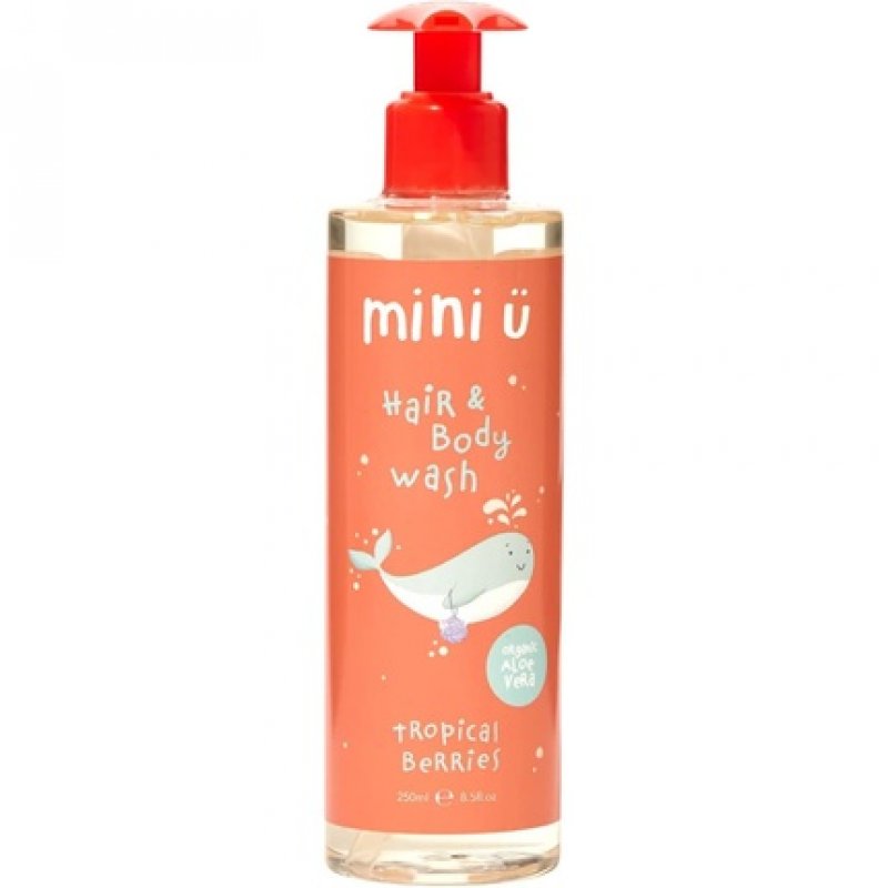 Mini U Tropical Berries Hair & Body Wash for Children - 250ml