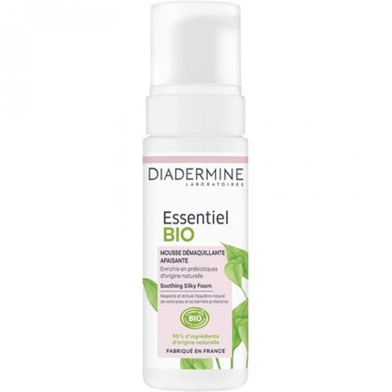 Diadermine Essentiel Bio Soothing Cleansing Foam Enriched with Natural Prebiotics 150ml