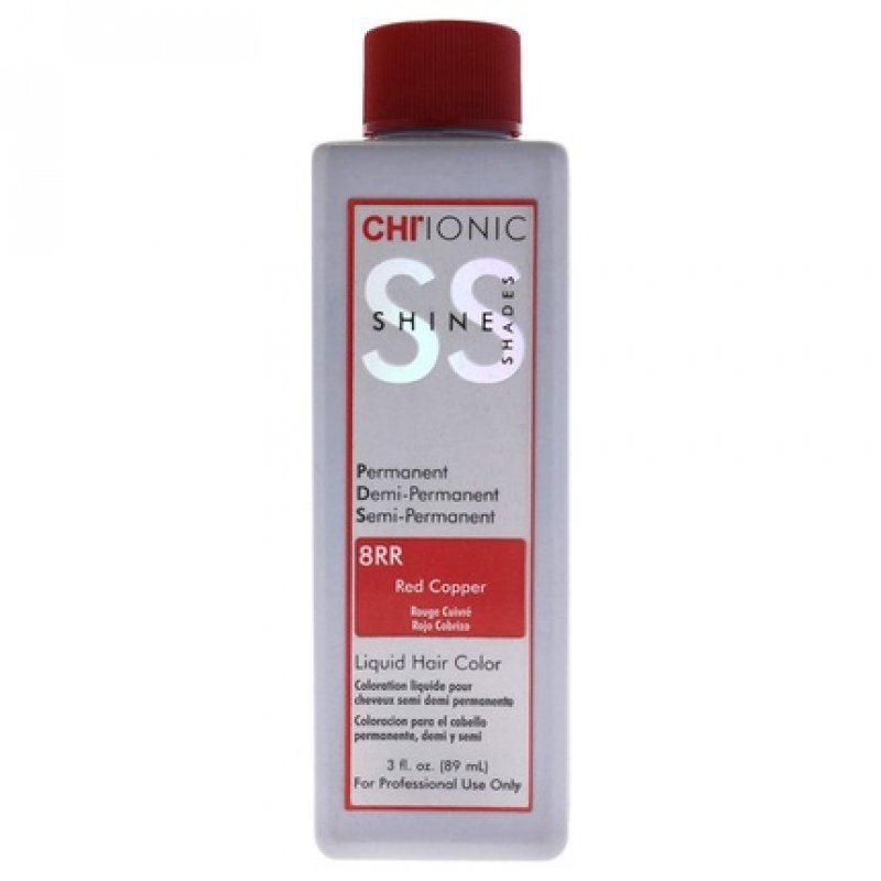 Chi Ionic Shine Shades 8RR Red Copper Liquid Hair Color 89ml