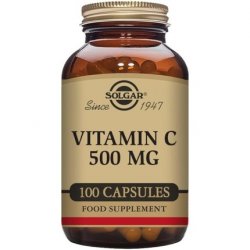 Solgar 500mg Vitamin C Vegetable Capsules Seasonal Immunity Support Potent Antioxidant Reduces Tiredness and Fatigue