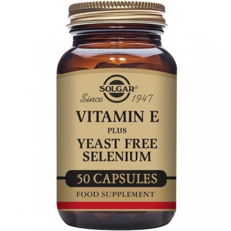 Solgar Vitamin E with Yeast Free Selenium Supports Immune System and Metabolism Vegetable Capsules