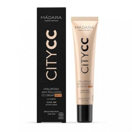Tan City CC Cream with Hyaluronic and Anti-Pollution SPF 15 40ml