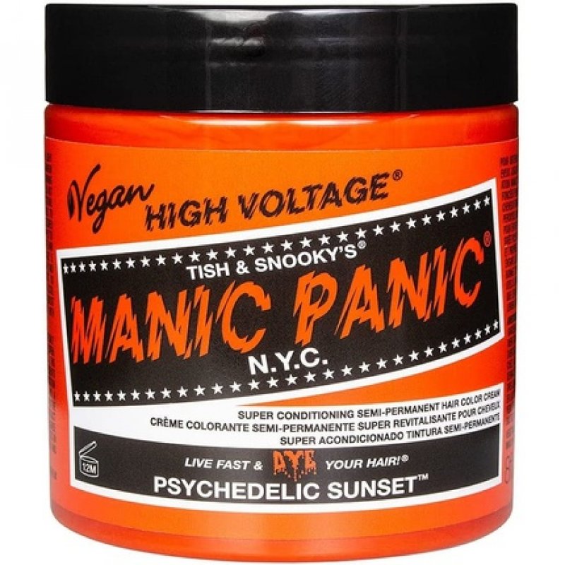 Manic Panic High Voltage Classic Cream Formula Hair Dye 8oz Psychedelic Sunset 237g