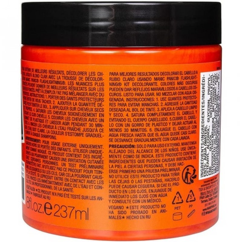 Manic Panic High Voltage Classic Cream Formula Hair Dye 8oz Psychedelic Sunset 237g