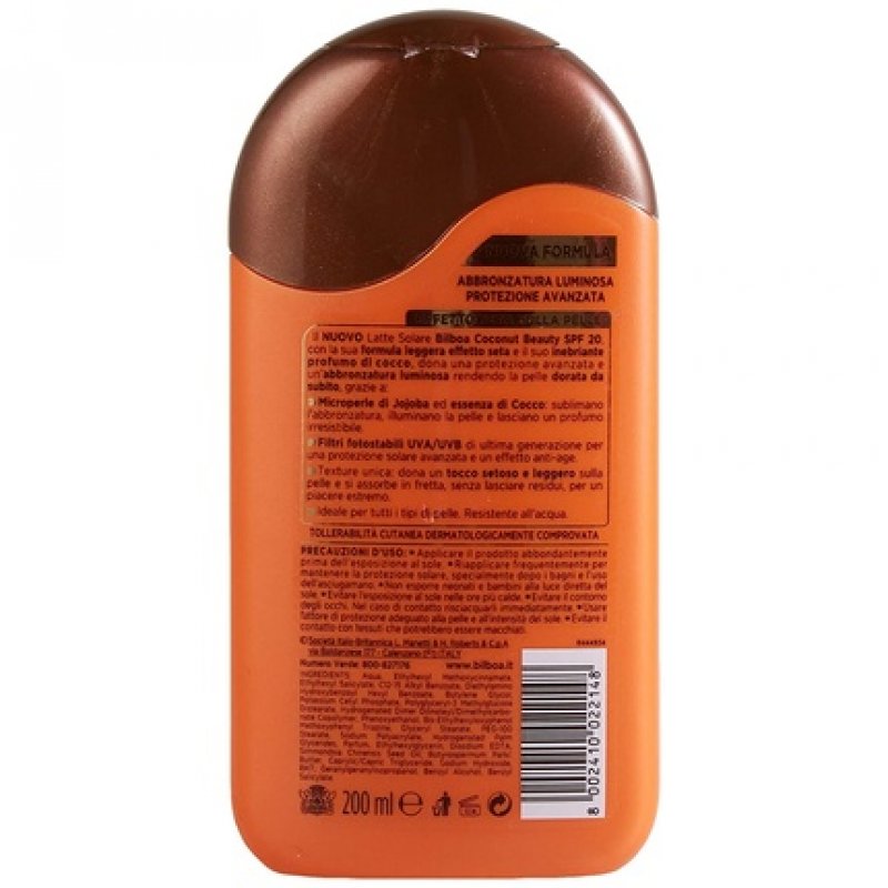 Bilboa Coconut Beauty Sunscreen Protection 20 Medium 200ml