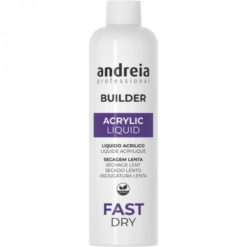 Andreia Professional Nail Builder Acrylic Monomer Liquid Fast Dry 250ml for Professionals