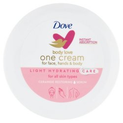 Dove Body Love One Cream for Dry Skin Light Hydration Instantly Absorbed 250ml
