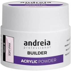 Andreia Professional Acrylic Builder Powder for Nail Extensions Soft Pink 35g