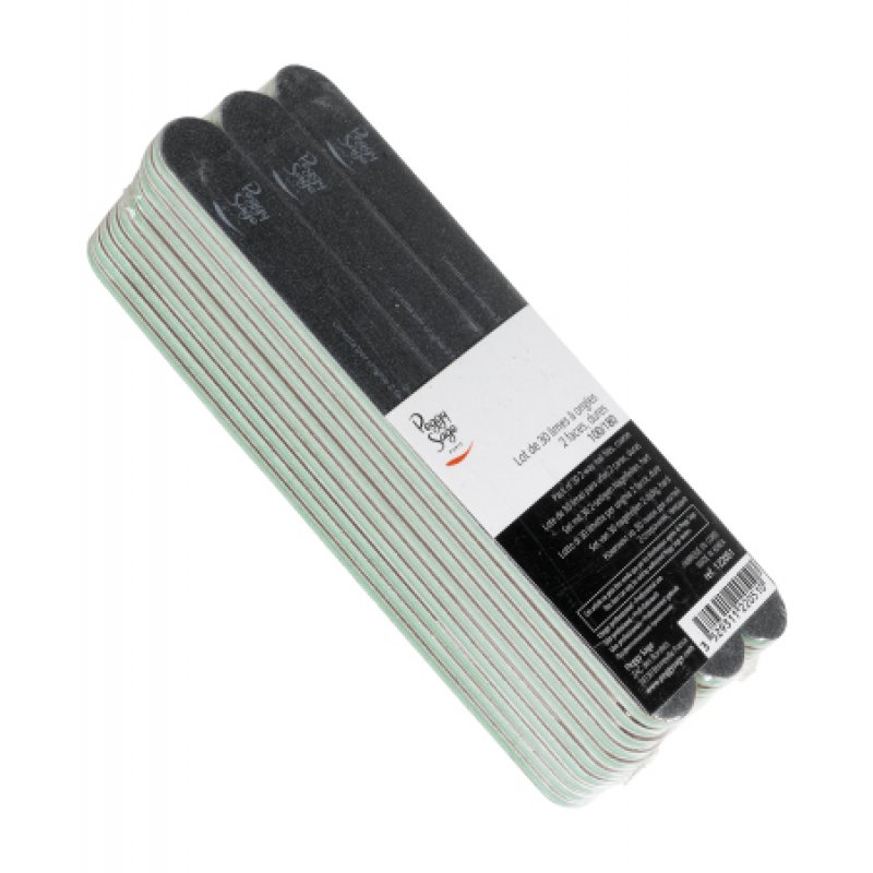 Peggy Sage Lime Noire Double-Sided Medium and Hard Lot of 30