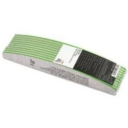 Peggy Sage 10 Zebra Hard Nail File 2 Faces Halfpipe 100/180