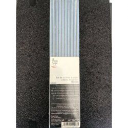 PEGGY SAGE Set of 10 Medium Black Pro Grade 180/180 Grit Nail Files
