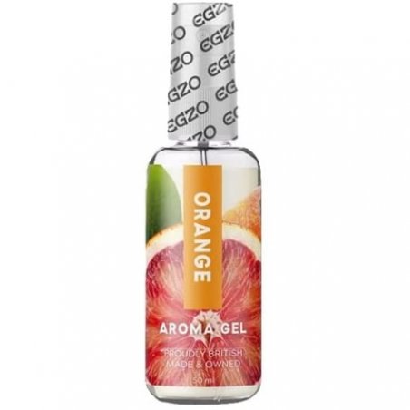 EGZO Aroma Gel Orange Water-Based Aromatic Lubricant with Orange Flavor for Delicious Oral Sex 50ml