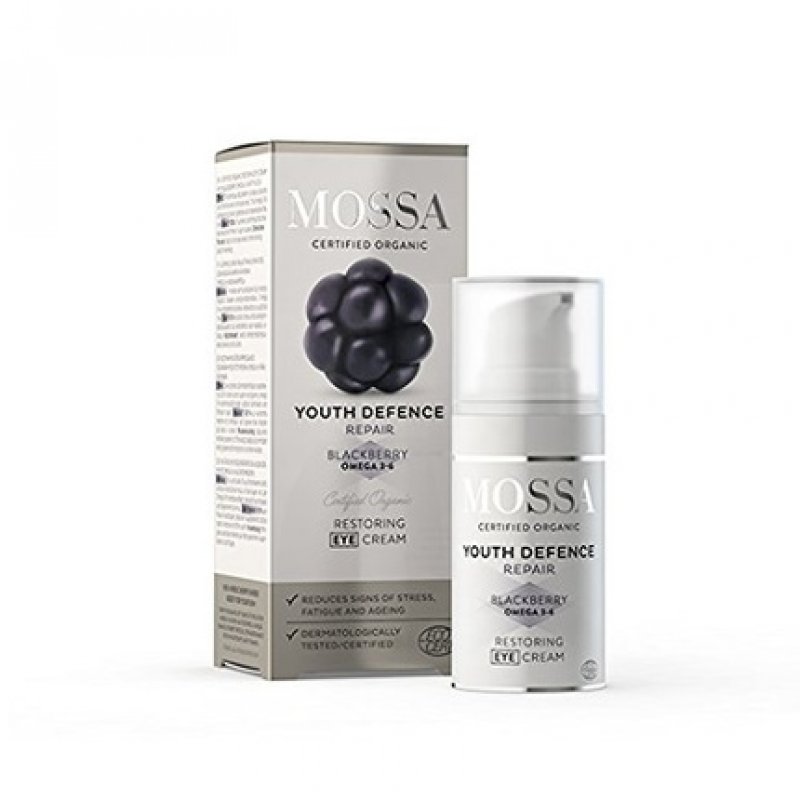 MOSSA Natural Renewing Eye Cream with Blackberry Omega-3-6 Fatty Acids 15ml