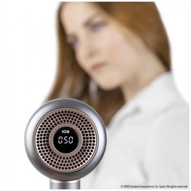 Cecotec Bamba IoniCare 6000 RockStar Vision Ionic Hair Dryer with Digital Motor 2000W LCD Display Real Ion 5