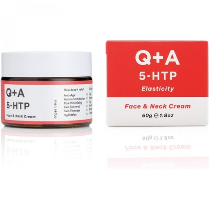 Q A 5-HTP Face and Neck Cream Moisturizer for Improving Skin Elasticity and Collagen Production 50g 1.8oz