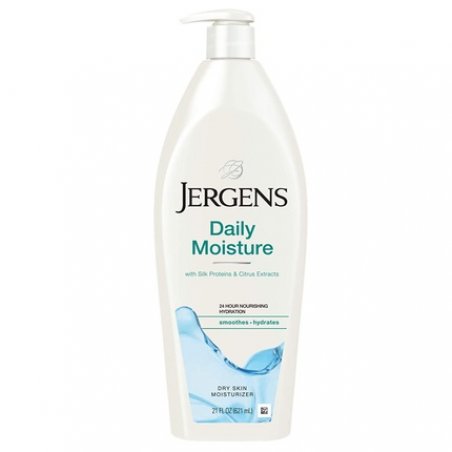 Jergens Daily Moisture Dry Skin Moisturizer with Hydralucence Blend Silk Proteins and Citrus Extract 21 Fl Oz