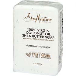 Shea Moisture 100% Virgin Coconut Oil Shea Butter Soap for Unisex 8oz Bar Soap