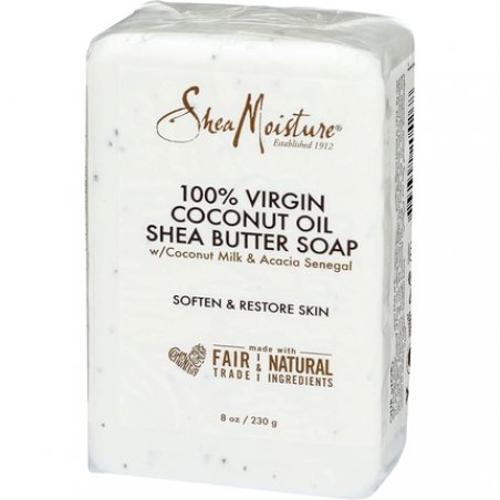 Shea Moisture 100% Virgin Coconut Oil Shea Butter Soap for Unisex 8oz Bar Soap