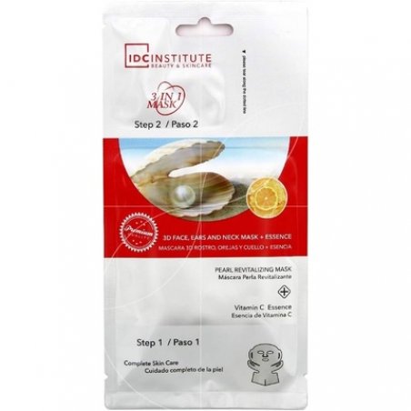 IDC Institute Pearl Revitalizing 3D Face Ears Neck Mask with Vitamin C - 1 Size
