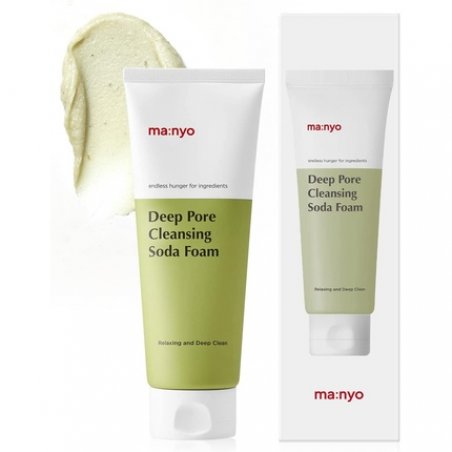 ma:nyo Deep Pore Cleansing Soda Foam Daily Face Wash with Vitamin C and Chamomile 5.0 fl oz (150ml)