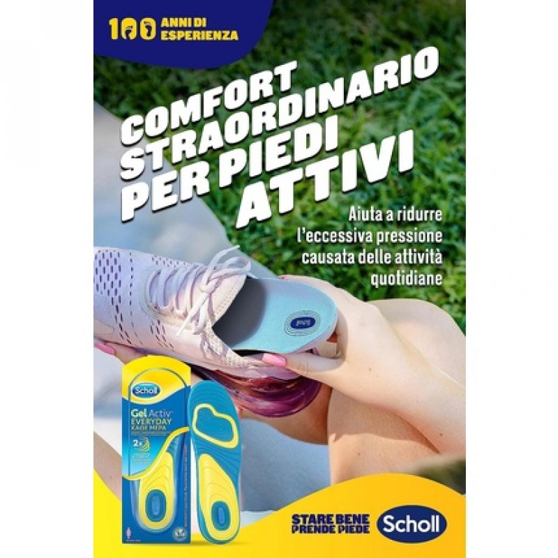 Scholl Gel Active Insoles Everyday For Women Size 38-42