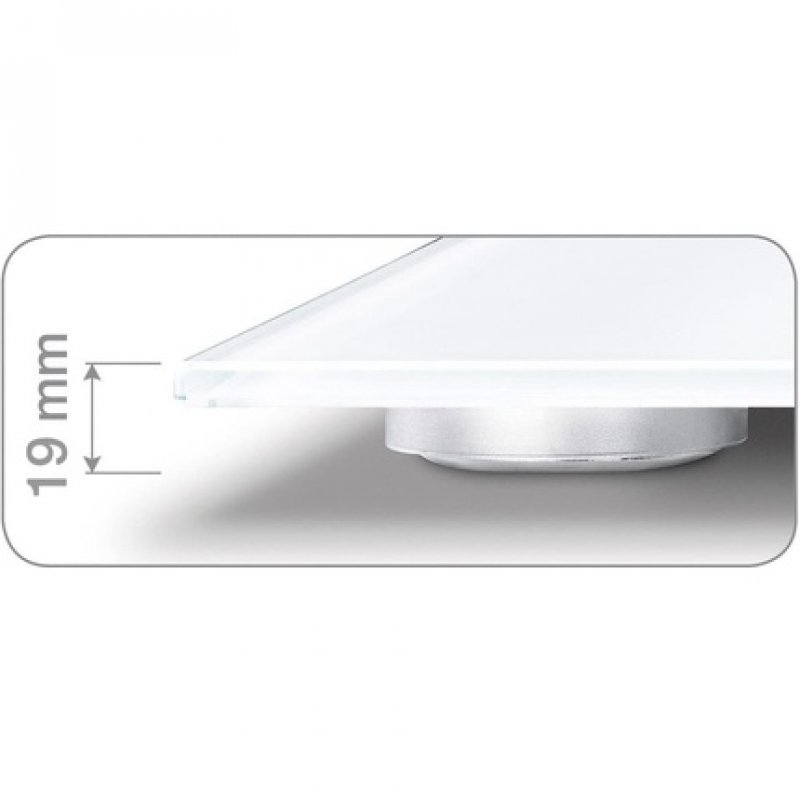 Beurer GS 10 Glass Scale with Glitter Effect and Easy-to-Read LCD Display - 1 Count