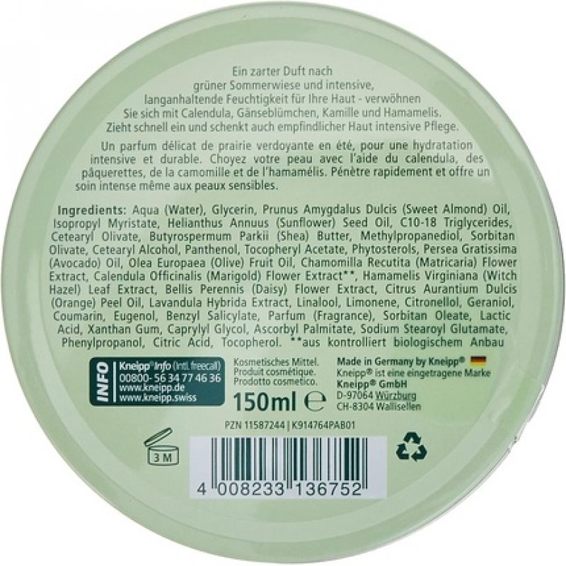 Kneipp Meadow Herb Cream 150g 150ml