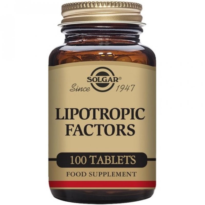 Solgar Lipotropic Factors Tablets - Liver Support Hormone and Nutrient Transportation Vegan Gluten Free and Kosher