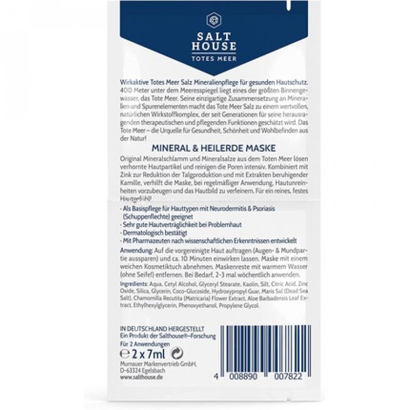 Salthouse Dead Sea Therapy Mineral & Healing Earth Mask 7ml