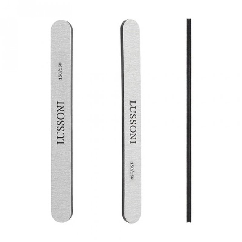 T4B LUSSONI Zebra Straight Files 180/240 Grit for Natural and Artificial Nails - Pack of 50