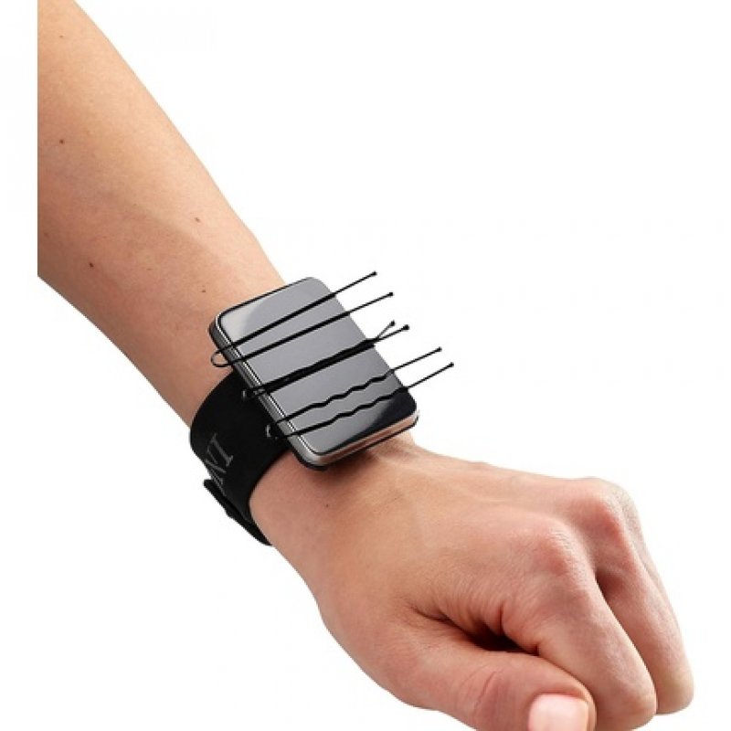 T4B LUSSONI Magnetic Hairdresser Bracelet for Metal Clips - Black