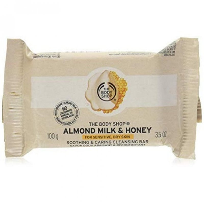 Body Shop Almond Milk & Honey Soothing & Caring Cleansing Bar 100g