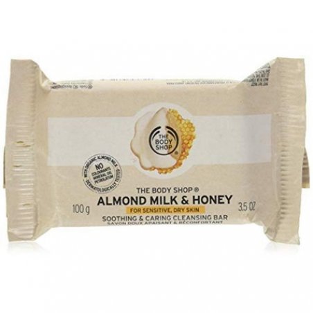 Body Shop Almond Milk & Honey Soothing & Caring Cleansing Bar 100g