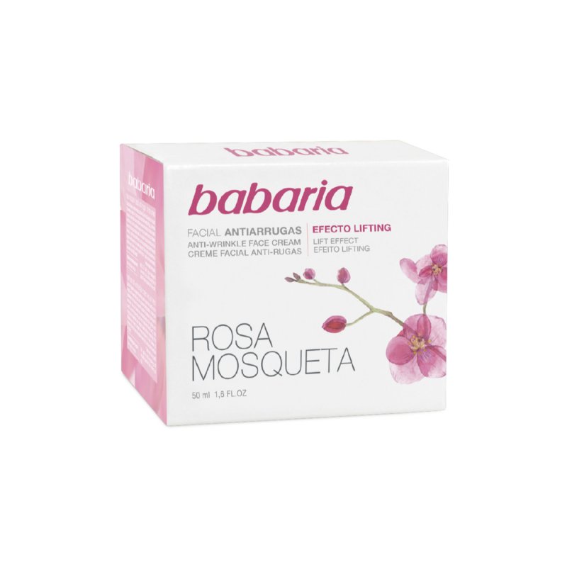 Babaria Crème Pour Le Visage Anti-rides Rose Mosqueé 50ml