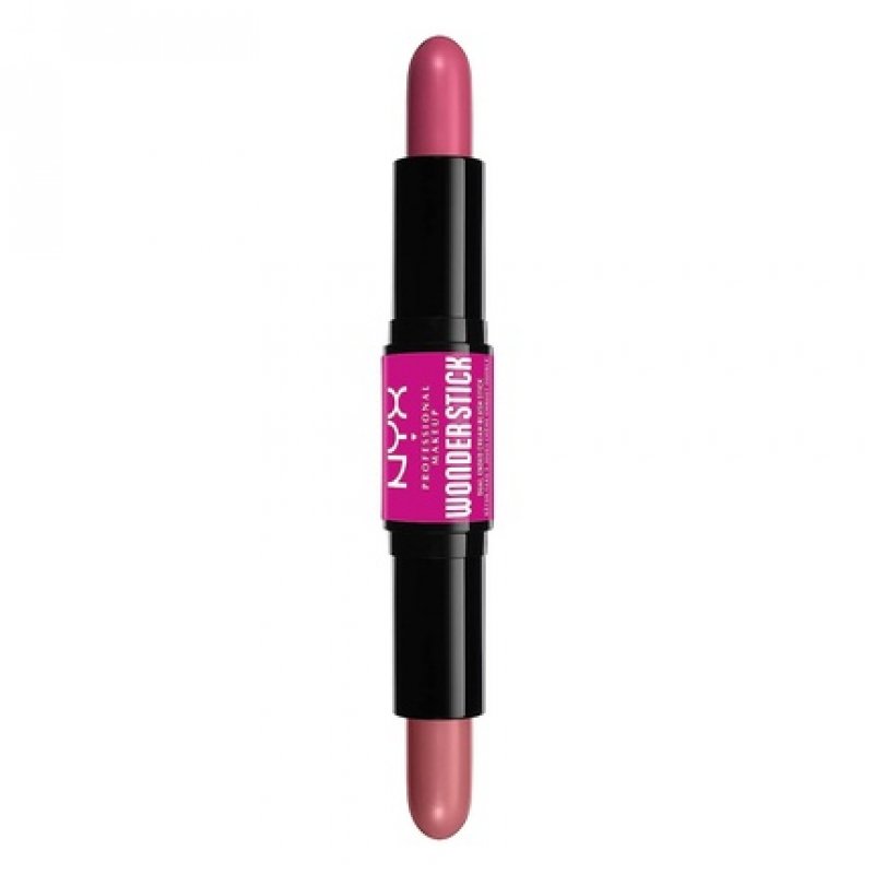 NYX Professional Makeup Wonder Stick Blush with Hyaluronic Acid and Moisturizing Blendable Texture Light Peach and Baby