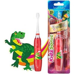 Brush Baby KidzSonic Toddler and Kid Electric Toothbrush for Ages 2-9 - Disco Lights, Gentle Vibration, and Smart Timer