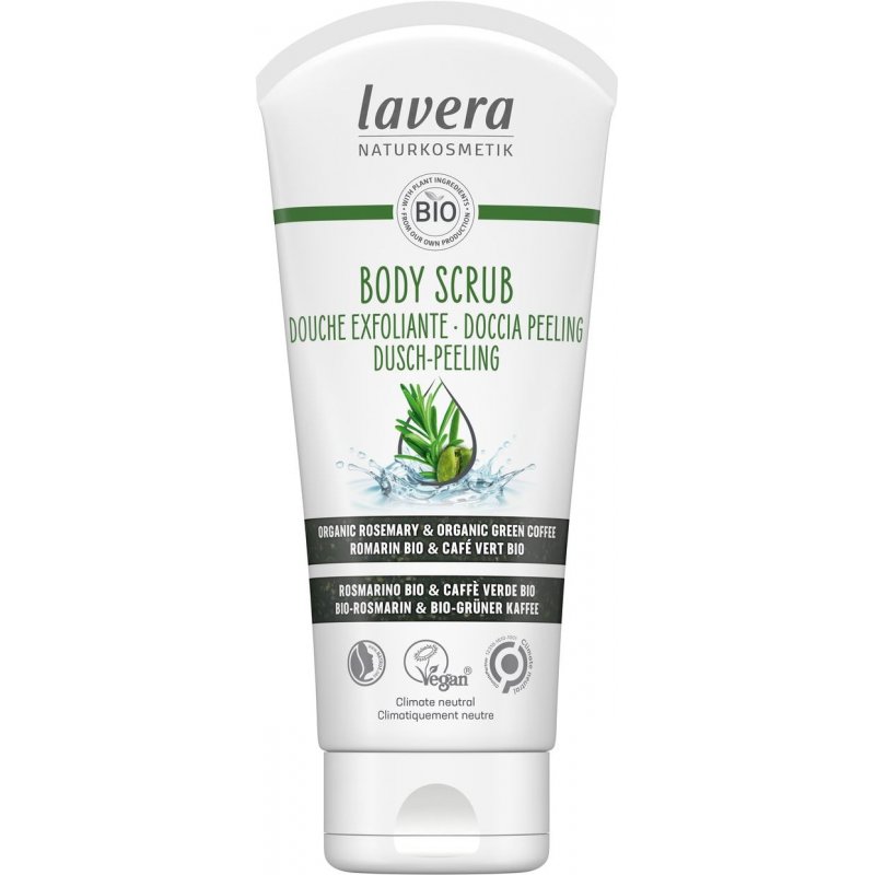 lavera Body Scrub with Organic Rosemary and Green Coffee 200ml