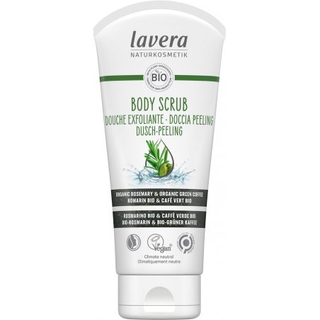 lavera Body Scrub with Organic Rosemary and Green Coffee 200ml