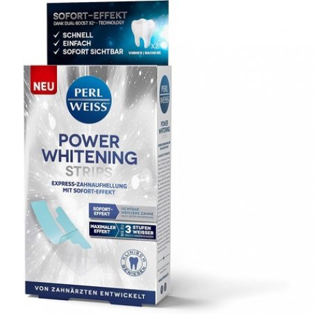 PERLWEISS Power Whitening Strips - Fast, Easy, Safe, Enamel-Friendly, with Instant Effect - Whiter Teeth in just 5 Days