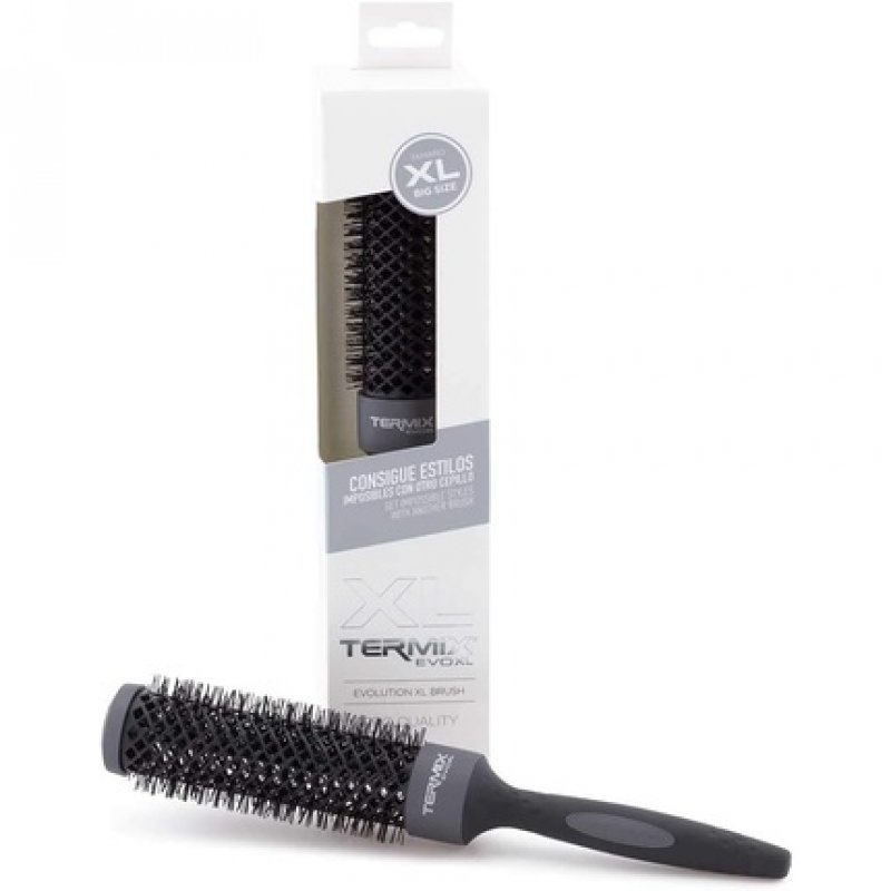 Termix Evolution XL Round Hairbrush Ø 17mm with Ionized Fibers and 25% Extra Surface for Faster Drying