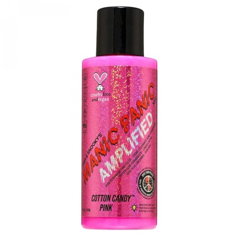 Manic Panic Cotton Candy Pink Amplified Creme Vegan Cruelty Free Semi Permanent Hair Dye 118ml